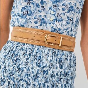 Tan Raffia Waist Belt S/M